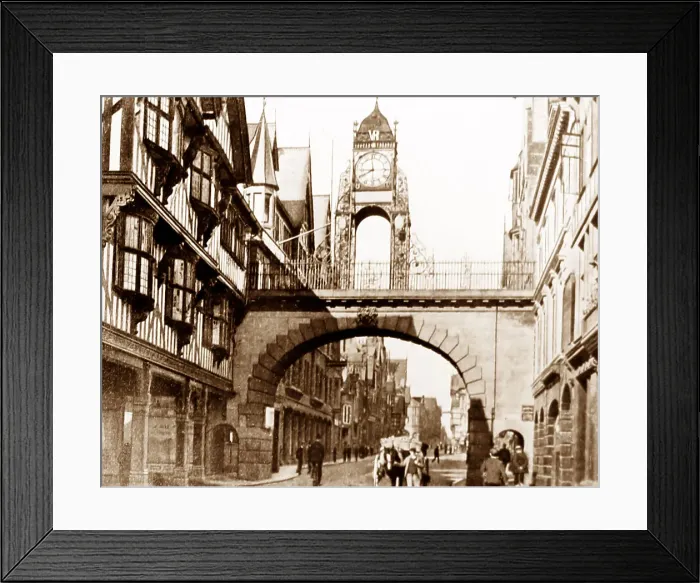 Framed Print : Eastgate, Chester, early 1900s