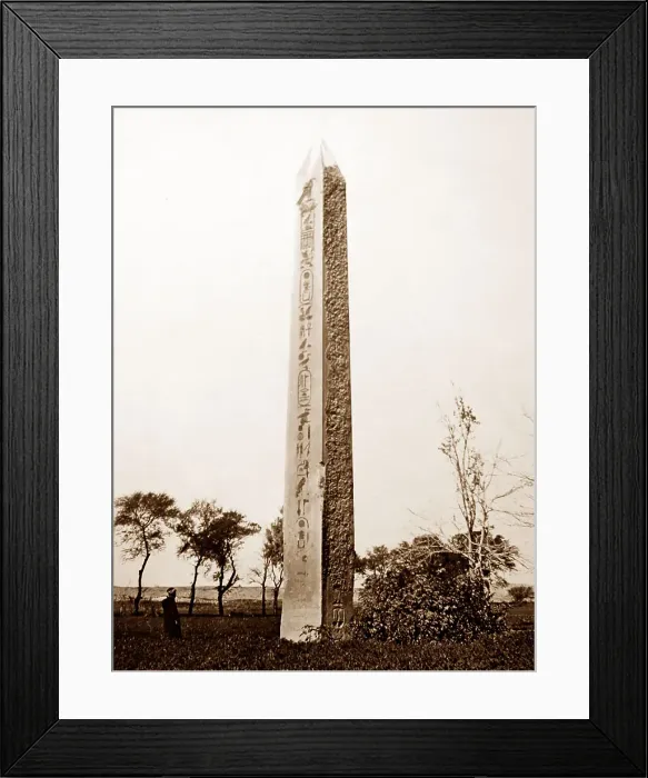 Framed Print : The Obelisk of On, Egypt, Victorian period Framed Print : The Obelisk of On, Egypt, Victorian period