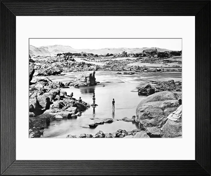 Framed Print : First cataract on the River Nile, Egypt, Victorian period