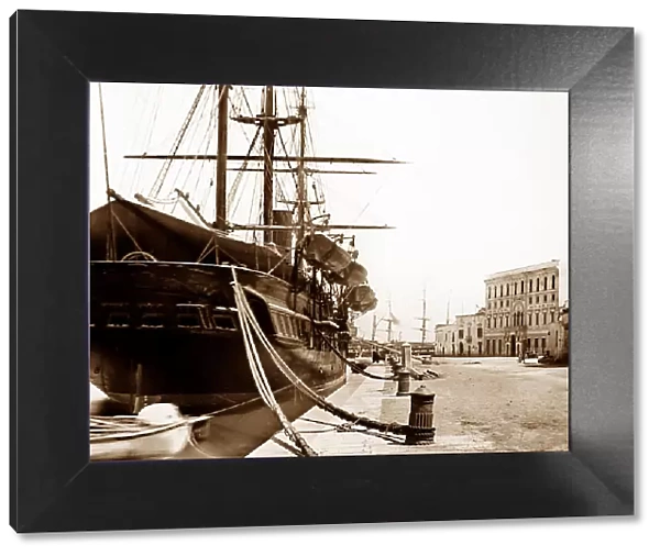 Brindisi Harbour, Italy, Victorian period