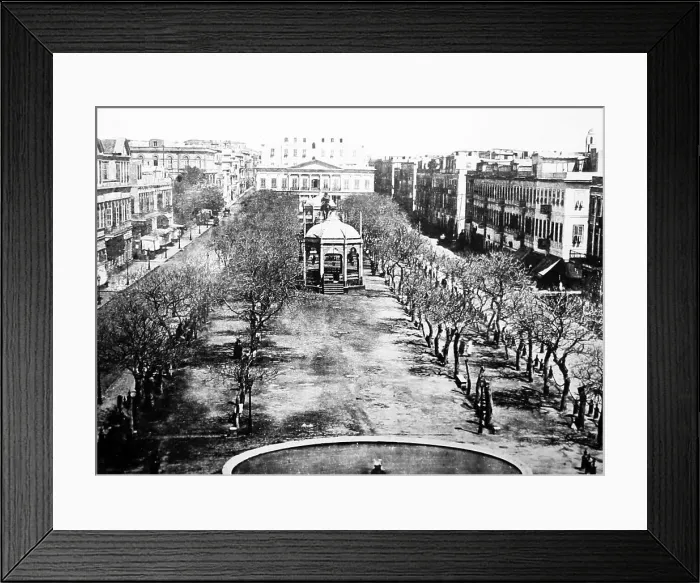 Framed Print : The Grand Square, Alexandria, Egypt, Victorian period
