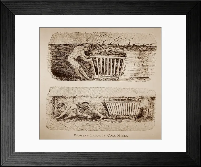 Framed Print : Women in coal mines Framed Print : Women in coal mines