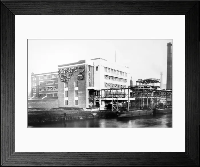 Framed Print : CWS Tea Warehouse, Trafford, Manchester, probably 1920 / 30s Framed Print : CWS Tea Warehouse, Trafford, Manchester, probably 1920 / 30s