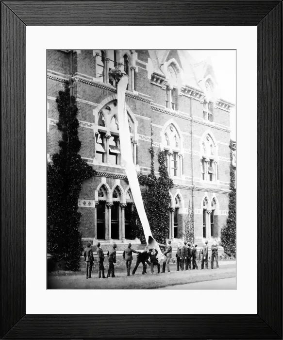 Framed Print : Fire drill, Warehousemen and Clerks Schools, Russell Framed Print : Fire drill, Warehousemen and Clerks Schools, Russell