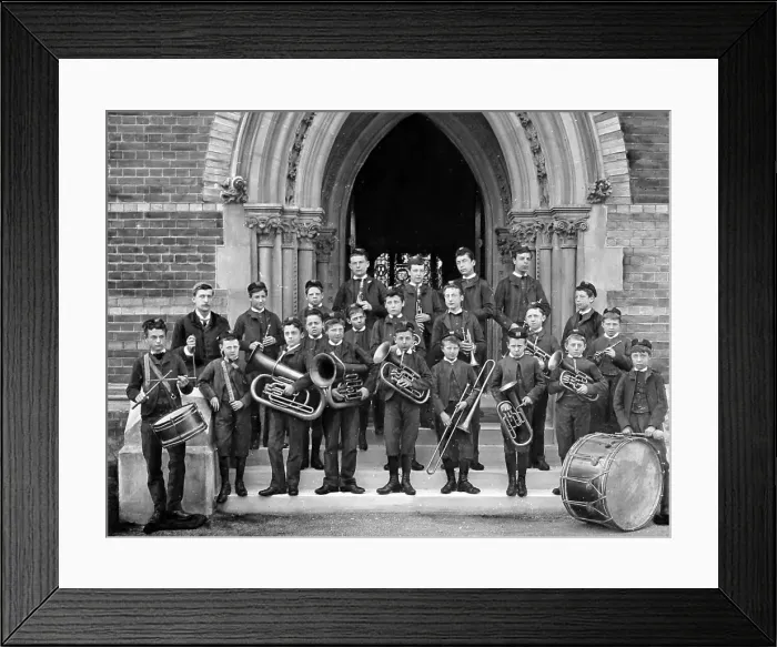 Framed Print : School band, Warehousemen and Clerks Schools Framed Print : School band, Warehousemen and Clerks Schools