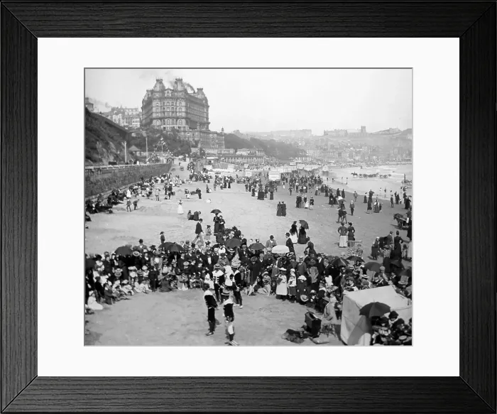 Framed Print : Pierrots on the beach, Scarborough Framed Print : Pierrots on the beach, Scarborough
