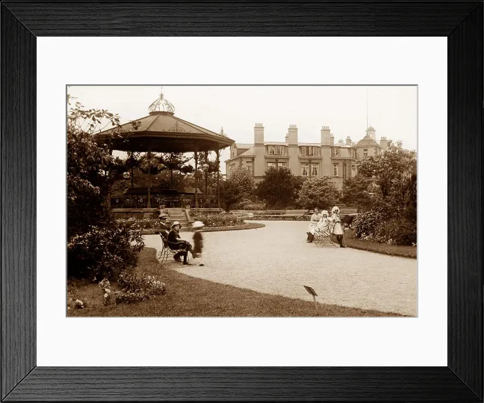 Framed Print : Spa Gardens, Ripon, Victorian period Framed Print : Spa Gardens, Ripon, Victorian period