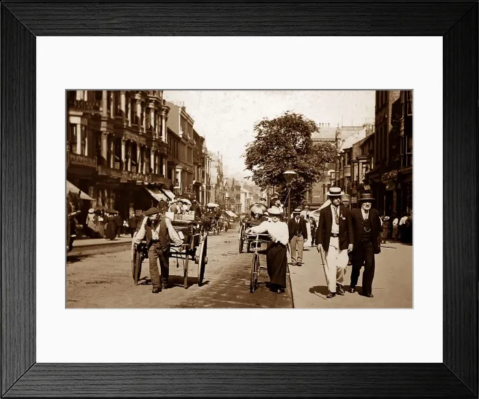 Framed Print : Nicholas Street, Scarborough, Victorian period Framed Print : Nicholas Street, Scarborough, Victorian period