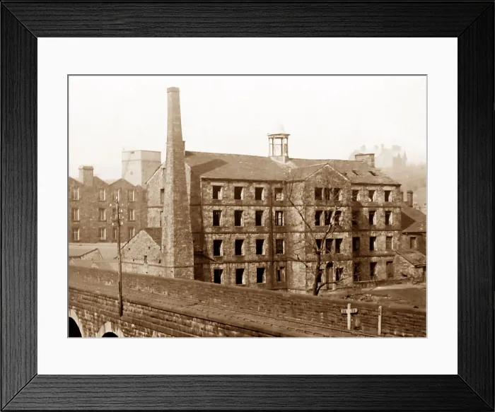 Framed Print : Haresholme Mill, Rawtenstall, early 1900s Framed Print : Haresholme Mill, Rawtenstall, early 1900s