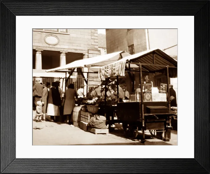 Framed Print : Whitby Open Market Framed Print : Whitby Open Market