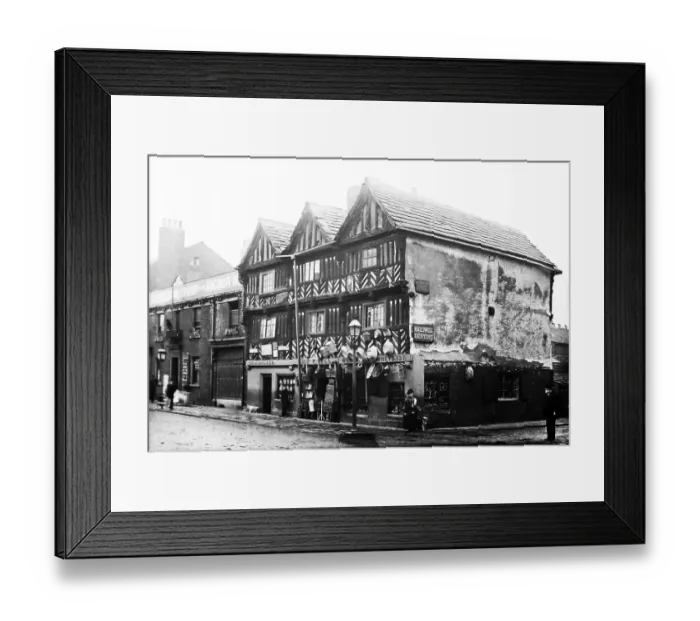 Framed Print : The Six Chimneys pub, Kirkgate, Wakefield, early 1900s Framed Print : The Six Chimneys pub, Kirkgate, Wakefield, early 1900s