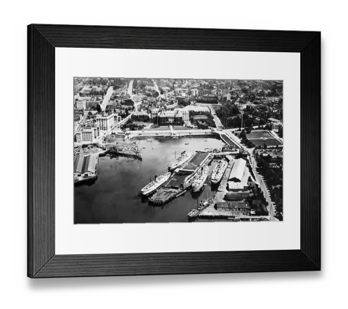 Framed Print : An aerial view of Victoria Harbour, Vancouver Framed Print : An aerial view of Victoria Harbour, Vancouver