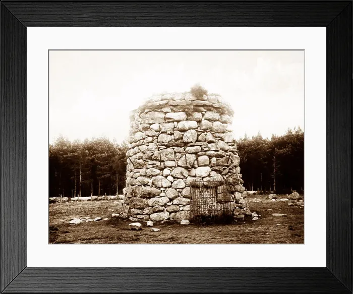 Framed Print : Culloden Moor Memorial, Victorian period Framed Print : Culloden Moor Memorial, Victorian period