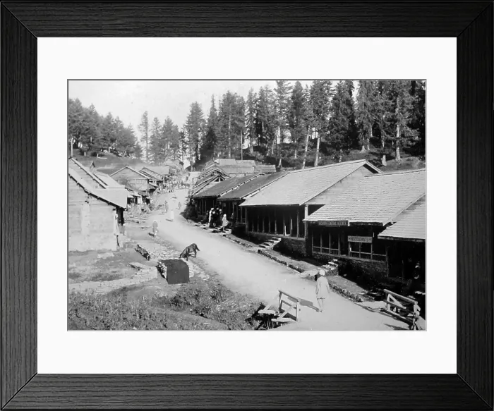 Framed Print : The Bazaar, Gulmarg, Kashmir, India, Victorian period Framed Print : The Bazaar, Gulmarg, Kashmir, India, Victorian period