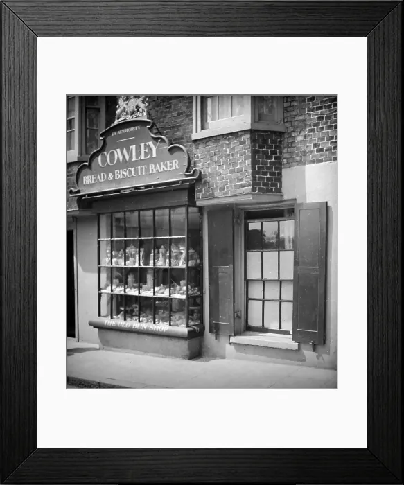 Framed Print : Cowley bread and biscuit shop, Brighton, Victorian period Framed Print : Cowley bread and biscuit shop, Brighton, Victorian period