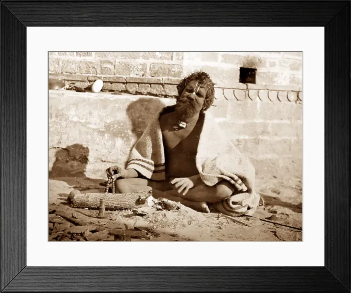 Framed Print : A Fakir, India Framed Print : A Fakir, India