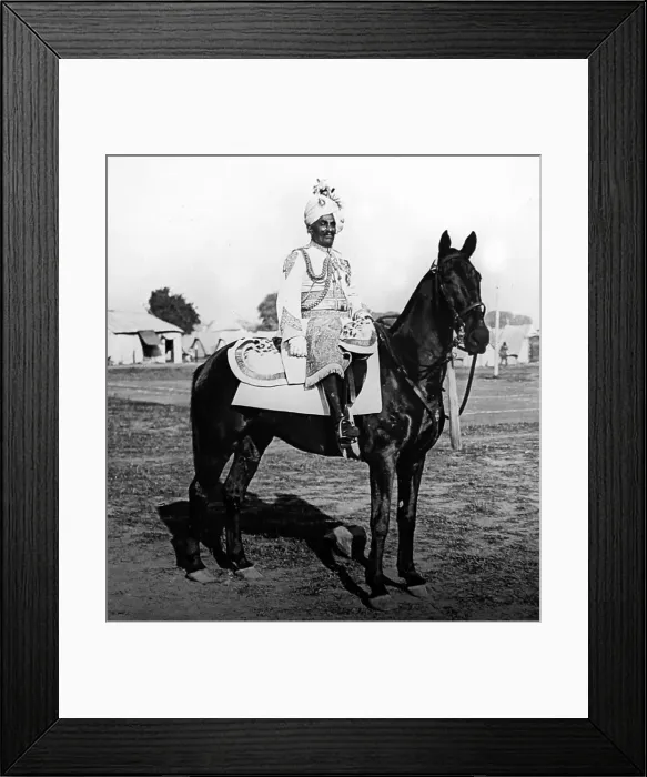 Framed Print : Sir Pratap Singh of Idar, Delhi Durbar, India Framed Print : Sir Pratap Singh of Idar, Delhi Durbar, India