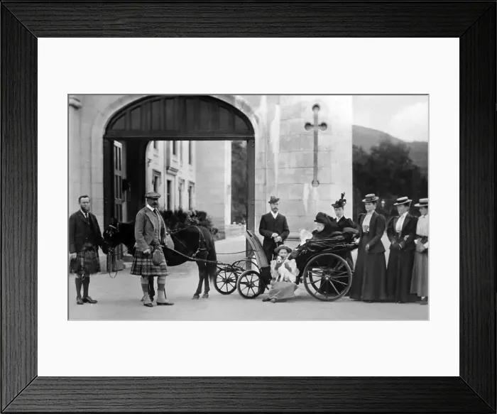Framed Print : Queen Victoria and the Royal Party at Balmoral Castle Framed Print : Queen Victoria and the Royal Party at Balmoral Castle