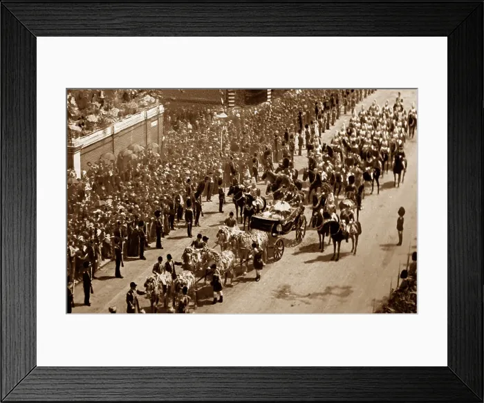 Framed Print : Royal procession, Queen Victoria Jubilee, 1887, London Framed Print : Royal procession, Queen Victoria Jubilee, 1887, London