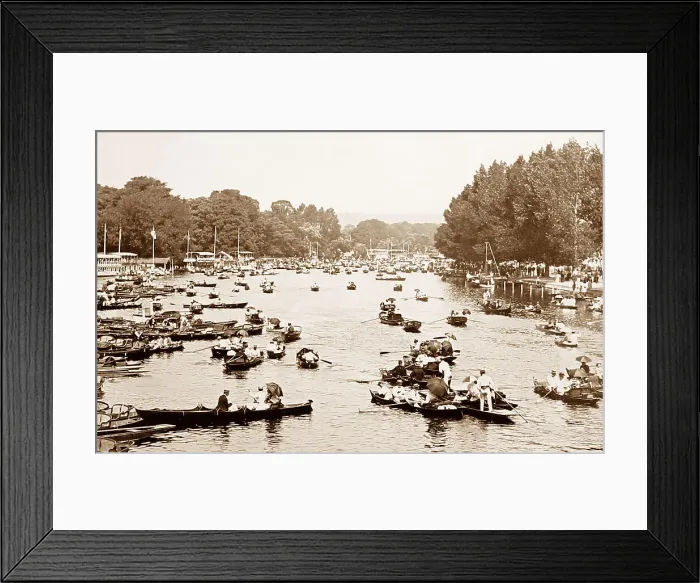 Framed Print : Henley Regatta, Victorian period Framed Print : Henley Regatta, Victorian period