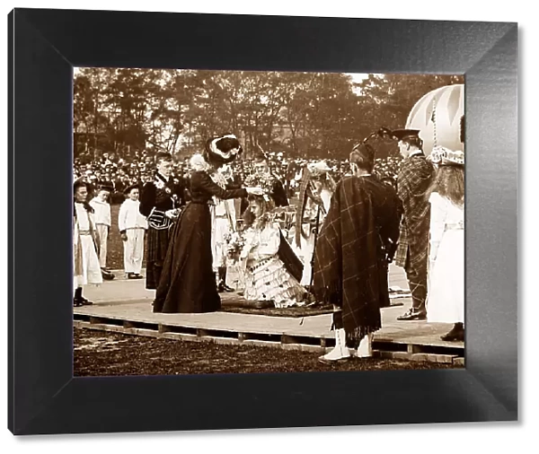 Crowning the May Queen, Leyland, Lancashire in 1900