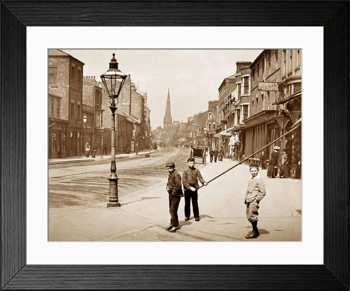 Framed Print : Northgate, Darlington, Victorian period Framed Print : Northgate, Darlington, Victorian period
