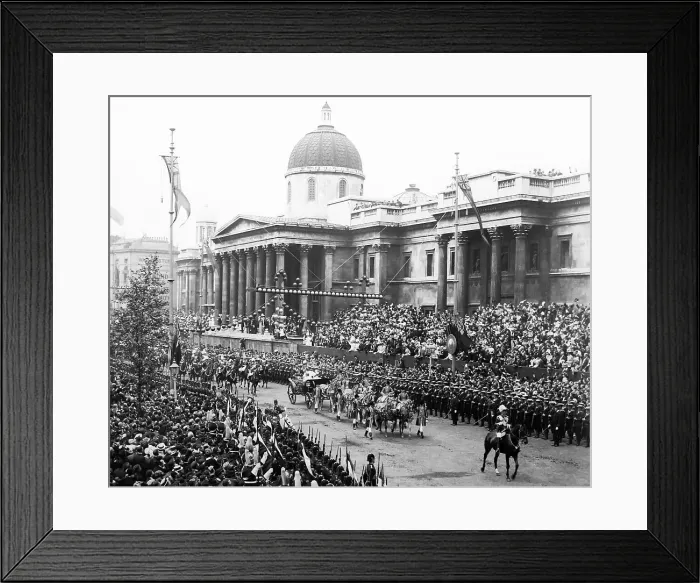Framed Print : Queen Victoria's Diamond Jubilee procession, Trafalgar Framed Print : Queen Victoria's Diamond Jubilee procession, Trafalgar