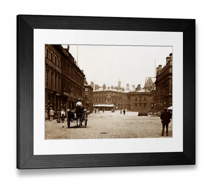 Framed Print : King William Street, Blackburn Framed Print : King William Street, Blackburn