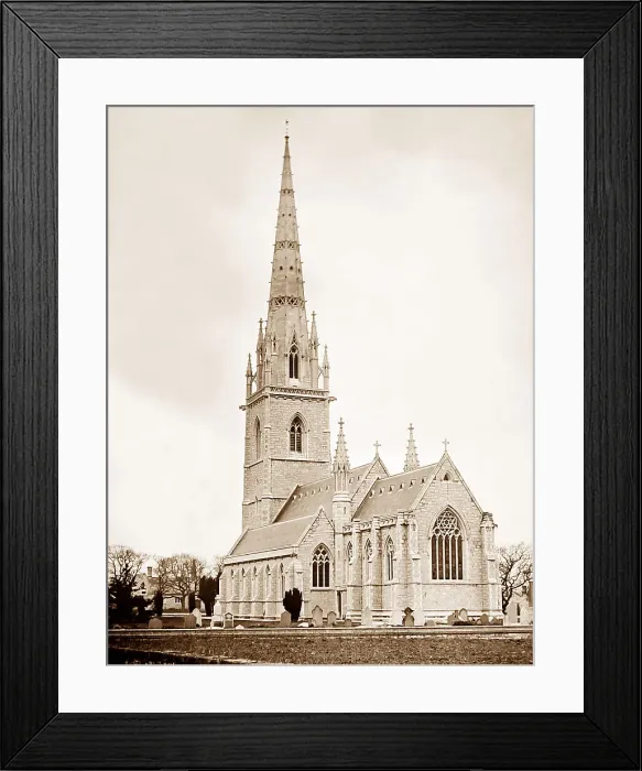 Framed Print : The Marble Church, Bodelwyddan, Victorian period Framed Print : The Marble Church, Bodelwyddan, Victorian period