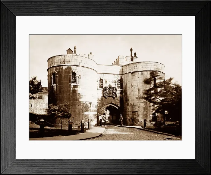 Framed Print : Middle Tower, Tower of London, Victorian period Framed Print : Middle Tower, Tower of London, Victorian period