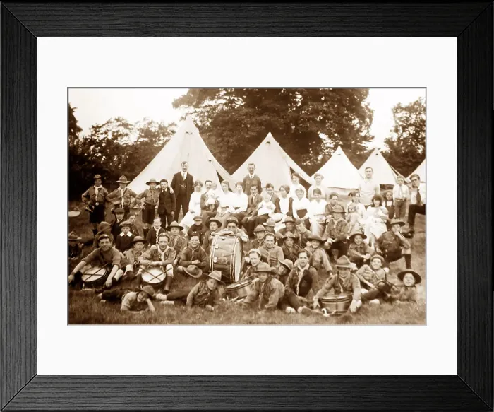 Framed Print : Liverpool boy scouts in camp Framed Print : Liverpool boy scouts in camp