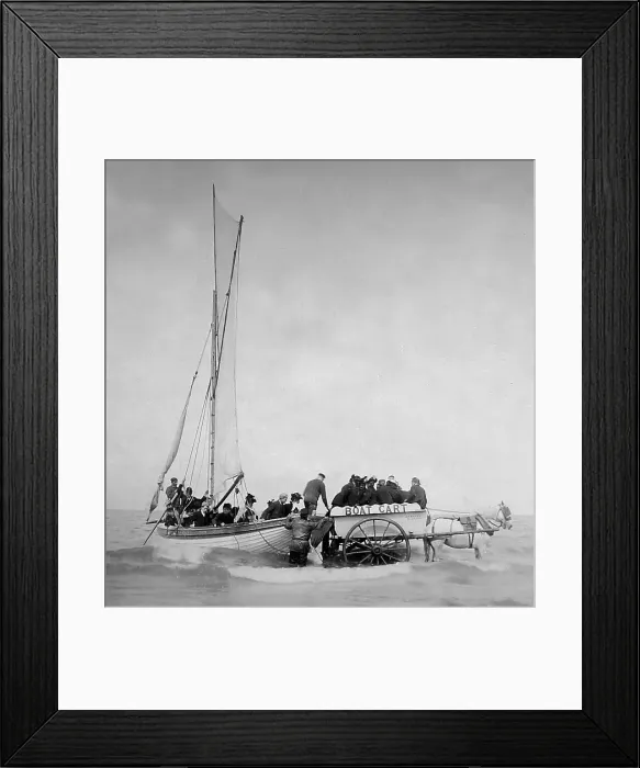Framed Print : Pleasure boat, Blackpool, Victorian period Framed Print : Pleasure boat, Blackpool, Victorian period
