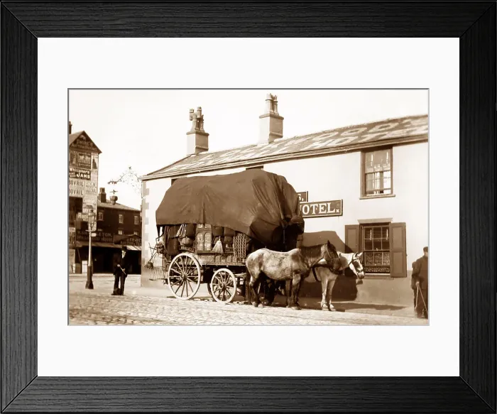 Framed Print : Old Foxhall Hotel, Blackpool, Victorian period Framed Print : Old Foxhall Hotel, Blackpool, Victorian period