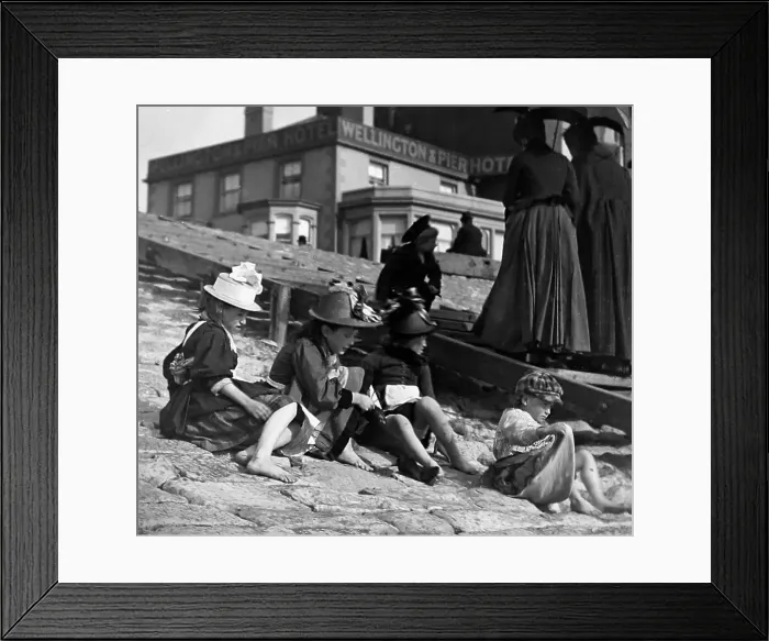 Framed Print : Children on the beach, Blackpool Framed Print : Children on the beach, Blackpool