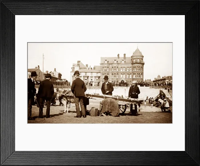 Framed Print : Blackpool Sands, Victorian period Framed Print : Blackpool Sands, Victorian period