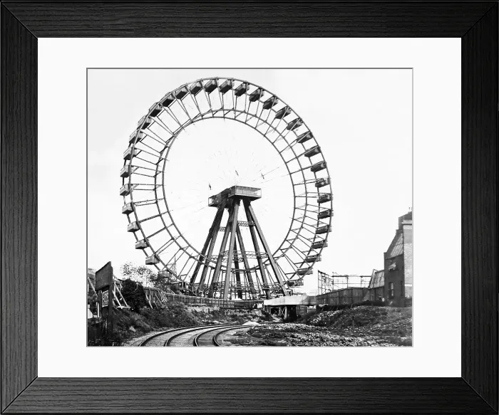 Framed Print : The Big Wheel, Blackpool, Victorian period