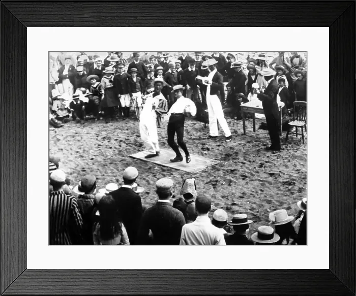 Framed Print : Pierrots on the sands, Blackpool Framed Print : Pierrots on the sands, Blackpool