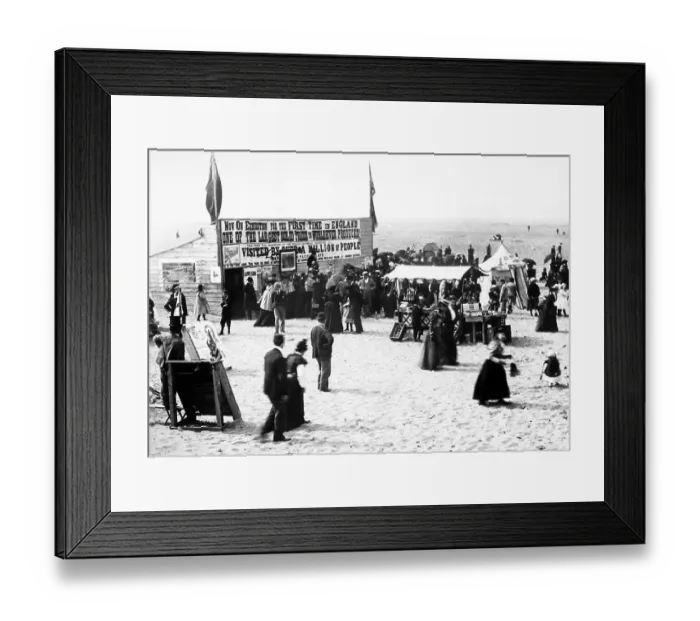 Framed Print : South Beach, Blackpool, Victorian period Framed Print : South Beach, Blackpool, Victorian period