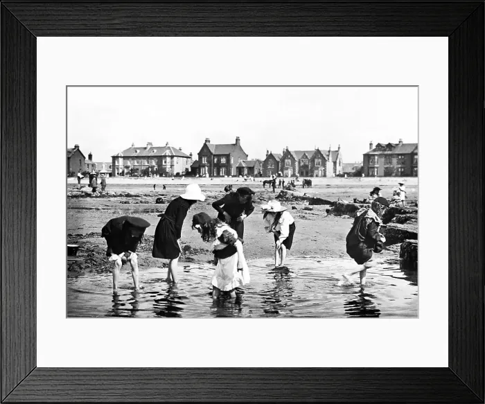 Framed Print : South Beach, Blackpool, Victorian period Framed Print : South Beach, Blackpool, Victorian period