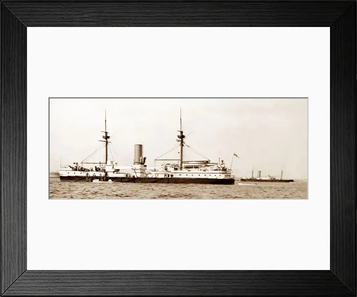 Framed Print : HMS Ajax, early 1900s Framed Print : HMS Ajax, early 1900s