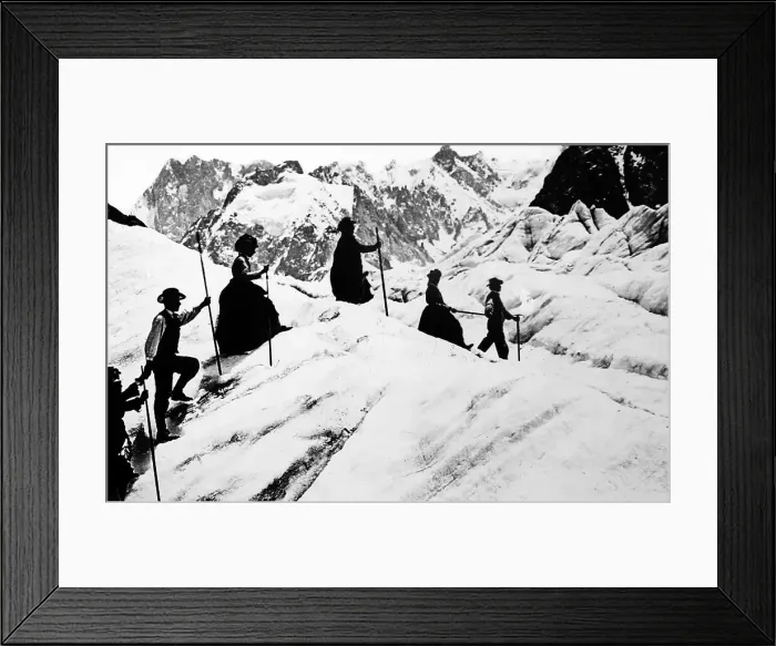 Framed Print : Mer de Glace, Chamonix, Victorian period