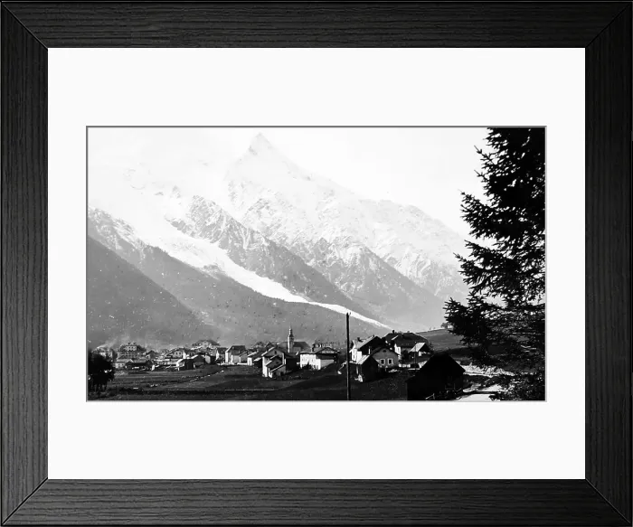Framed Print : Chamonix, France, Victorian period Framed Print : Chamonix, France, Victorian period