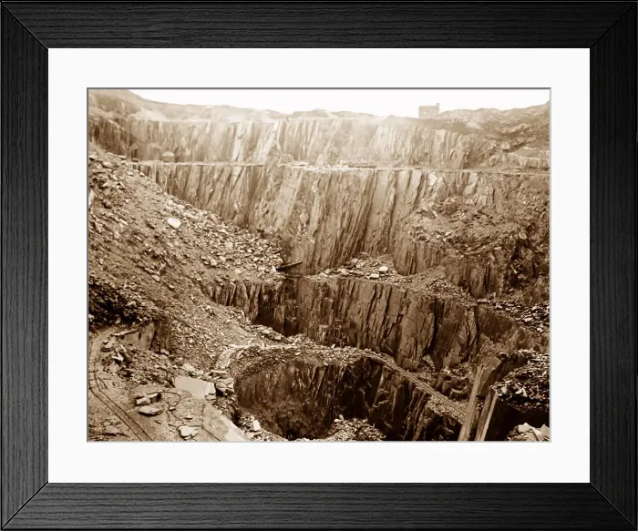 Framed Print : Chwarel Slate Quarry, Wales Framed Print : Chwarel Slate Quarry, Wales