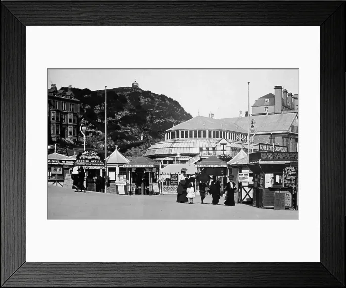 Framed Print : Pier entrance, Llandudno, showing the Camera Obscura