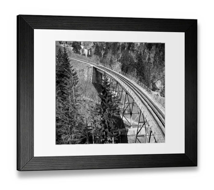 Framed Print : Viaduct on Rigi Railway, Switzerland Framed Print : Viaduct on Rigi Railway, Switzerland