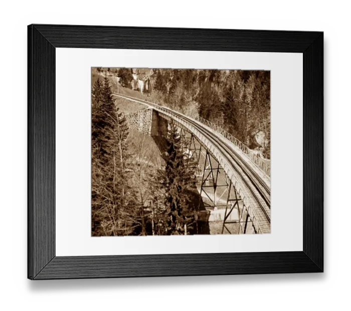 Framed Print : Viaduct on the Rigi Railway, Victrorian period Framed Print : Viaduct on the Rigi Railway, Victrorian period