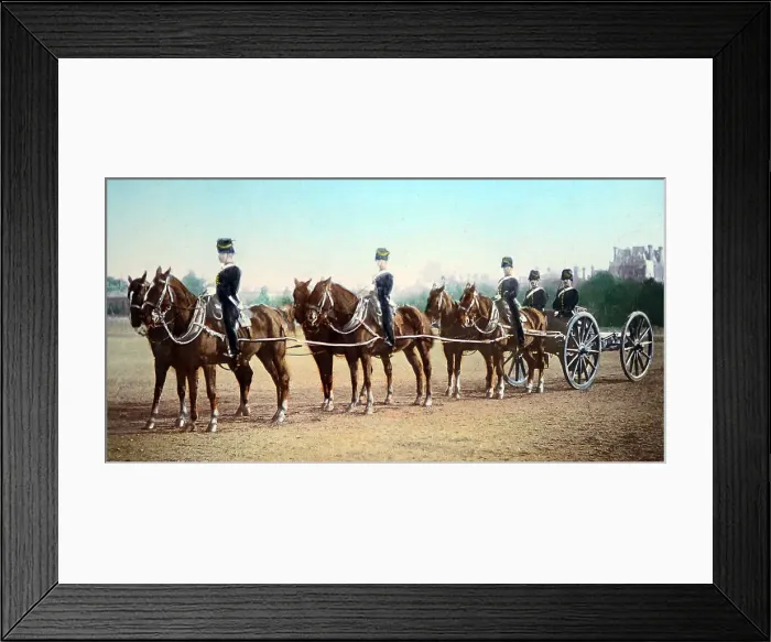 Framed Print : K battery, Royal Horse Artillery, London, probably Framed Print : K battery, Royal Horse Artillery, London, probably