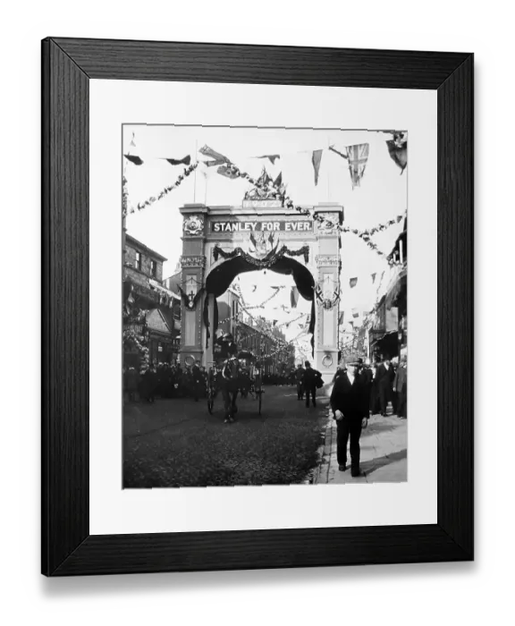 Framed Print : Fishergate, Preston during the Preston Guild in 1902 Framed Print : Fishergate, Preston during the Preston Guild in 1902