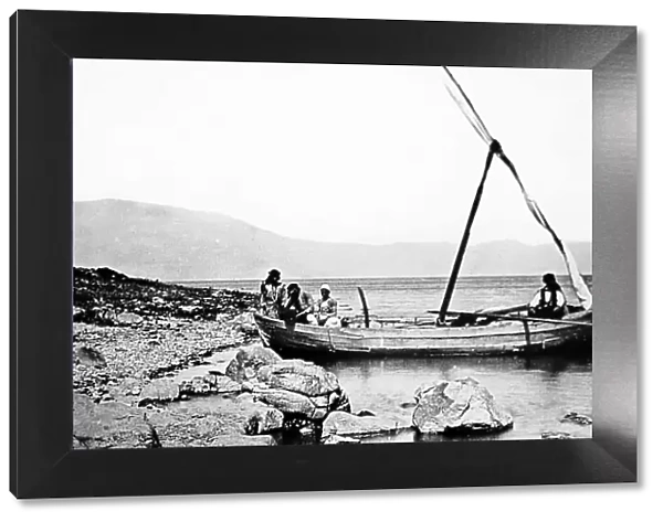 Fishing boat on the Sea of Galilee