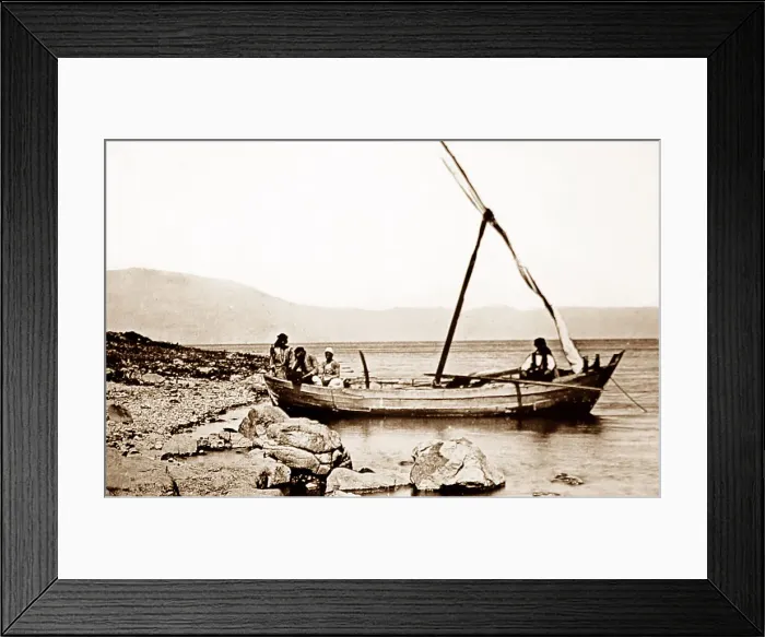 Framed Print : The Sea of Galilee, Victorian period Framed Print : The Sea of Galilee, Victorian period